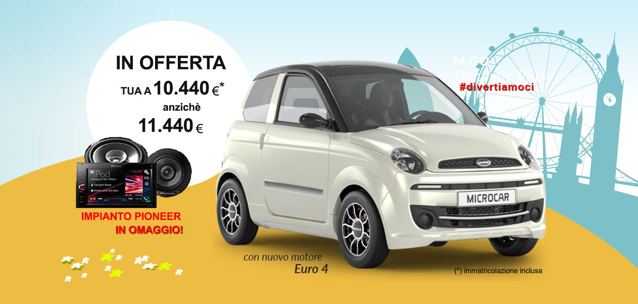 OFFERTA Microcar M.Go 4 Dynamic Plus Euro 4