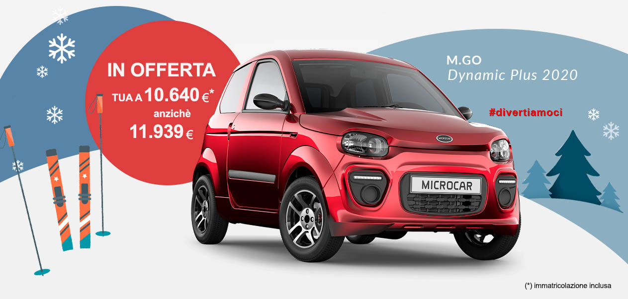 OFFERTA Microcar M.Go PLUS 2020