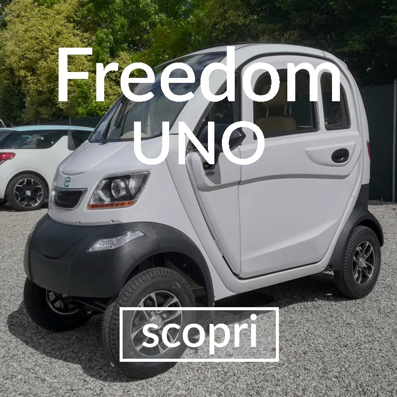 veicoli elettrici - auto minicar scooter cabinato 4 ruote anziani disabili senza patente