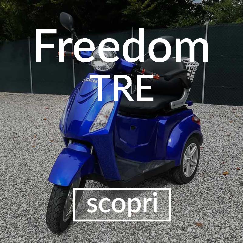 veicoli elettrici - scooter 3 ruote anziani disabili senza patente