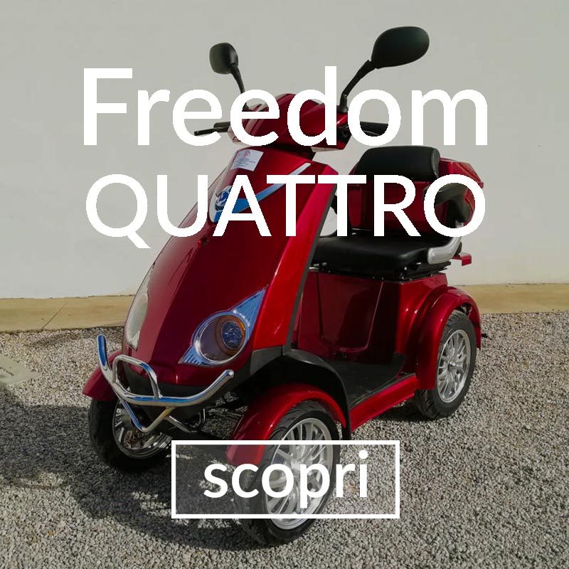 veicoli elettrici - scooter 4 ruote anziani disabili senza patente